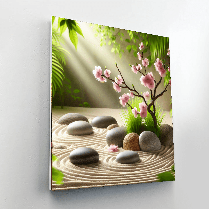 Blissful Zen Garden Painting Number Kit
