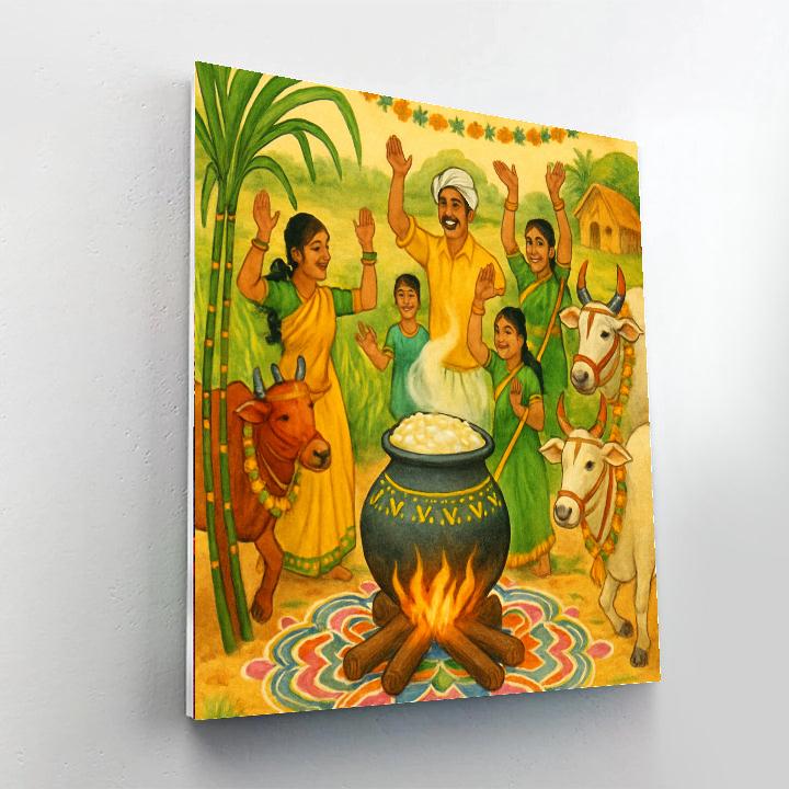 Pongal - India Paint By Number