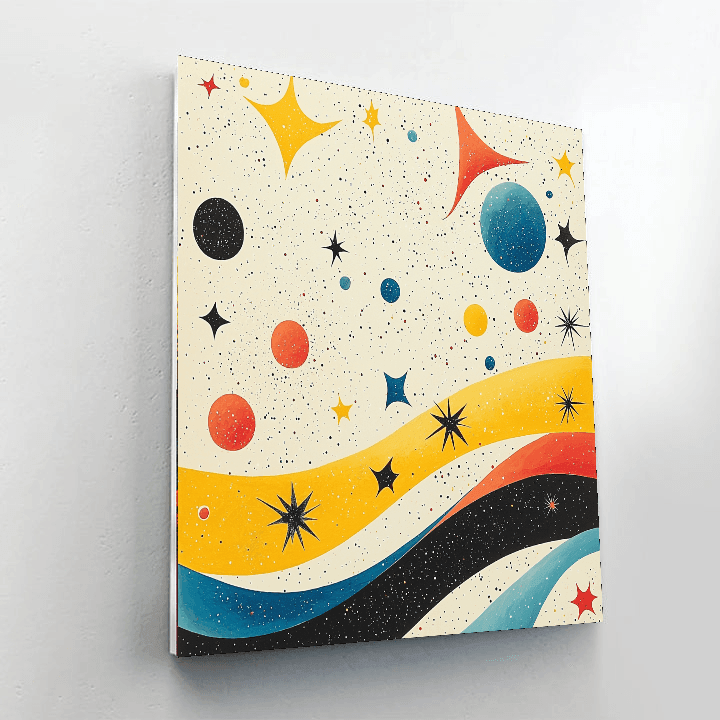 Joan Miró Inspired Celestial Wonderland  Paint By Number