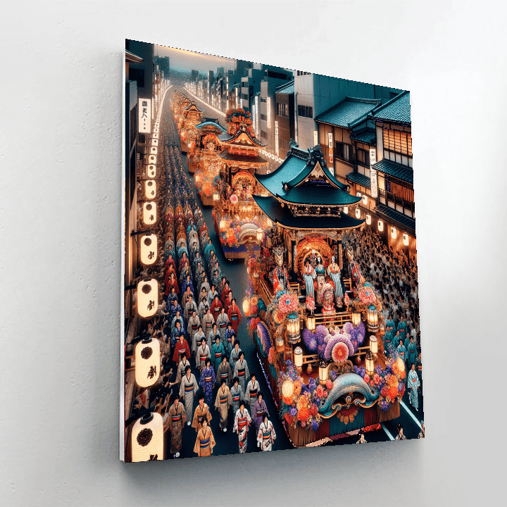 The Gion Matsuri - Kyoto, Japan Painting Number Kit