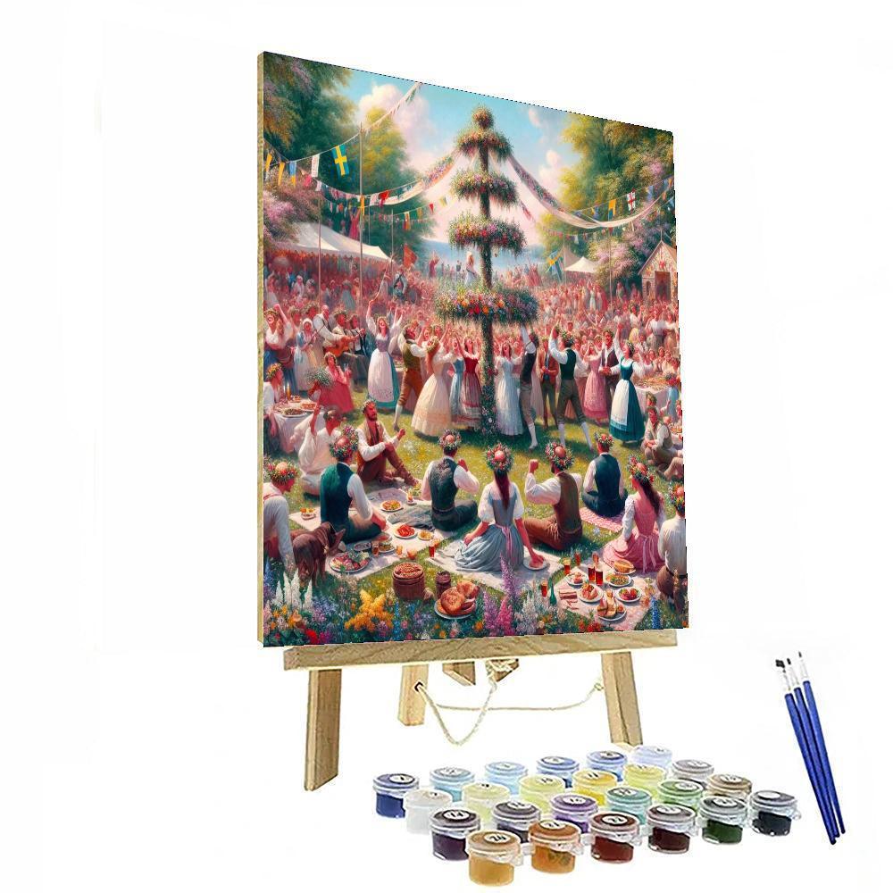 The Midsummer Festival - Sweden Paint By Number