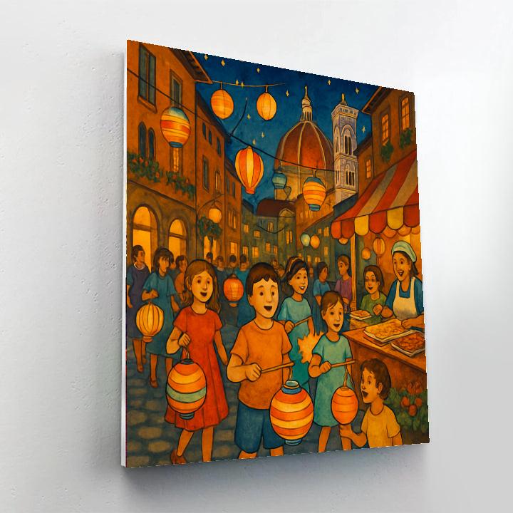 Festa Della Rificolona DIY Paint By Numbers