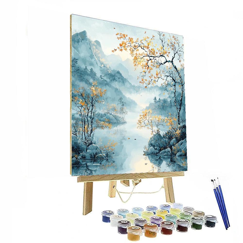 Zhao Mengfu Inspired Chasing The Dawn  Paint By Number