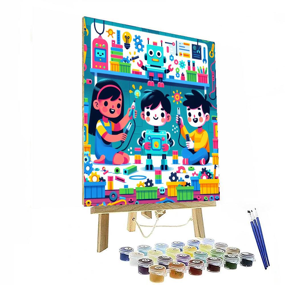 Imaginative Robot Inventors Paint By Number