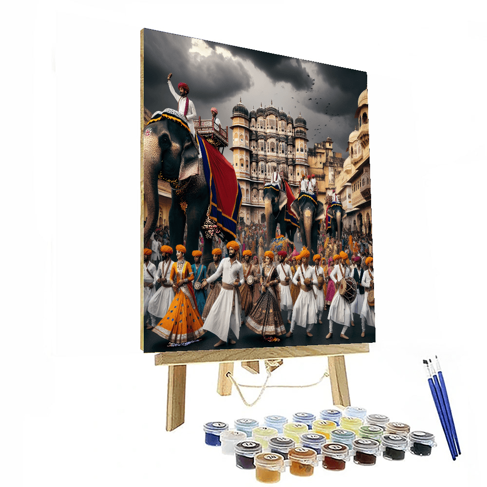 Monsoon Festival - Jaipur, India Paint By Color