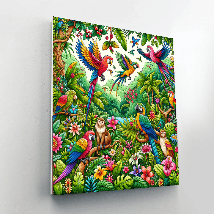 Adventures In The Jungle DIY Paint By Numbers