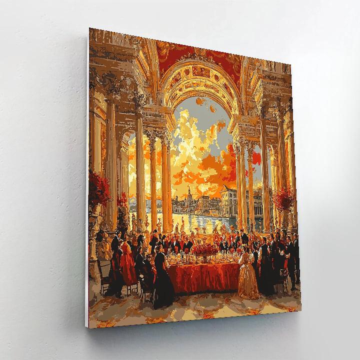 Michelangelo Inspired Renaissance Feast  Number Painting