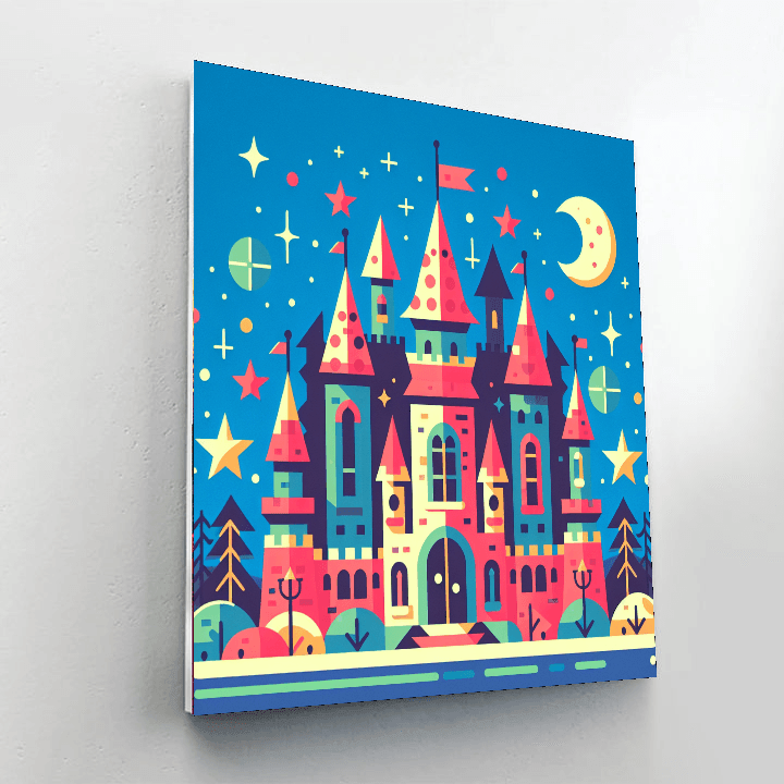 Wizard's Magic Castle Paint By Number