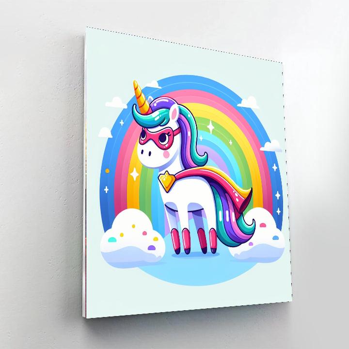 Superhero Unicorn Paint By Number