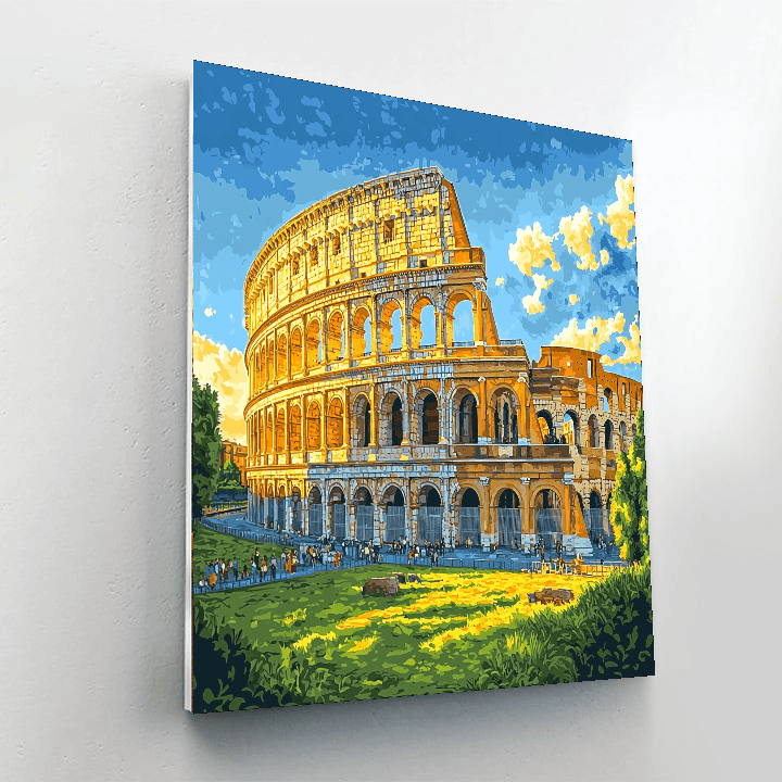 The Colosseum Of Rome Numbered Painting Kits