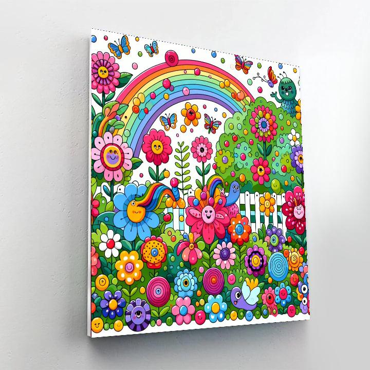 Garden Of Imaginary Friends Number Painting