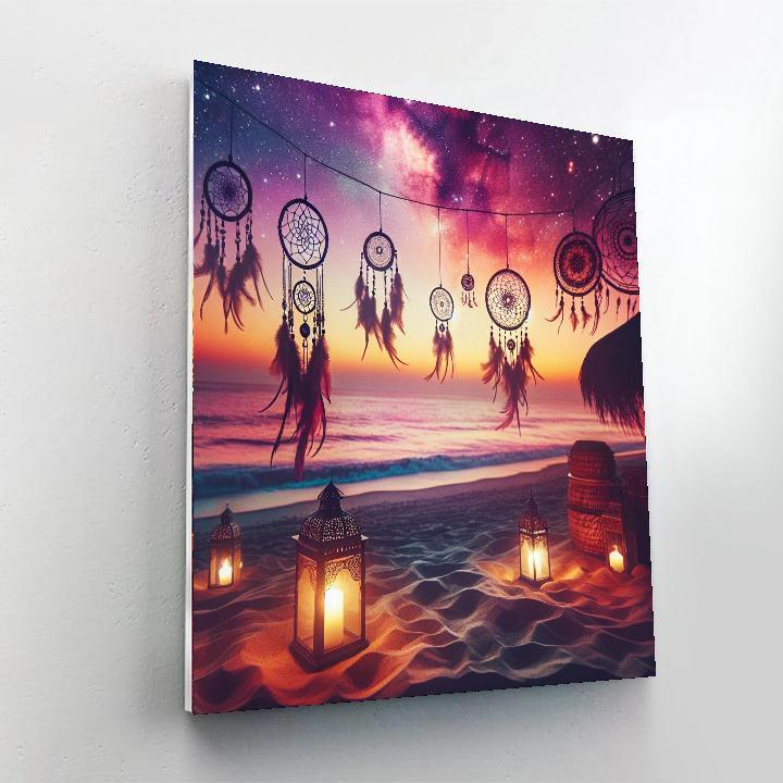 Bohemian Sunset Dreams Number Painting