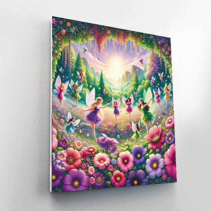 Whimsical Fairy Dance DIY Paint By Numbers