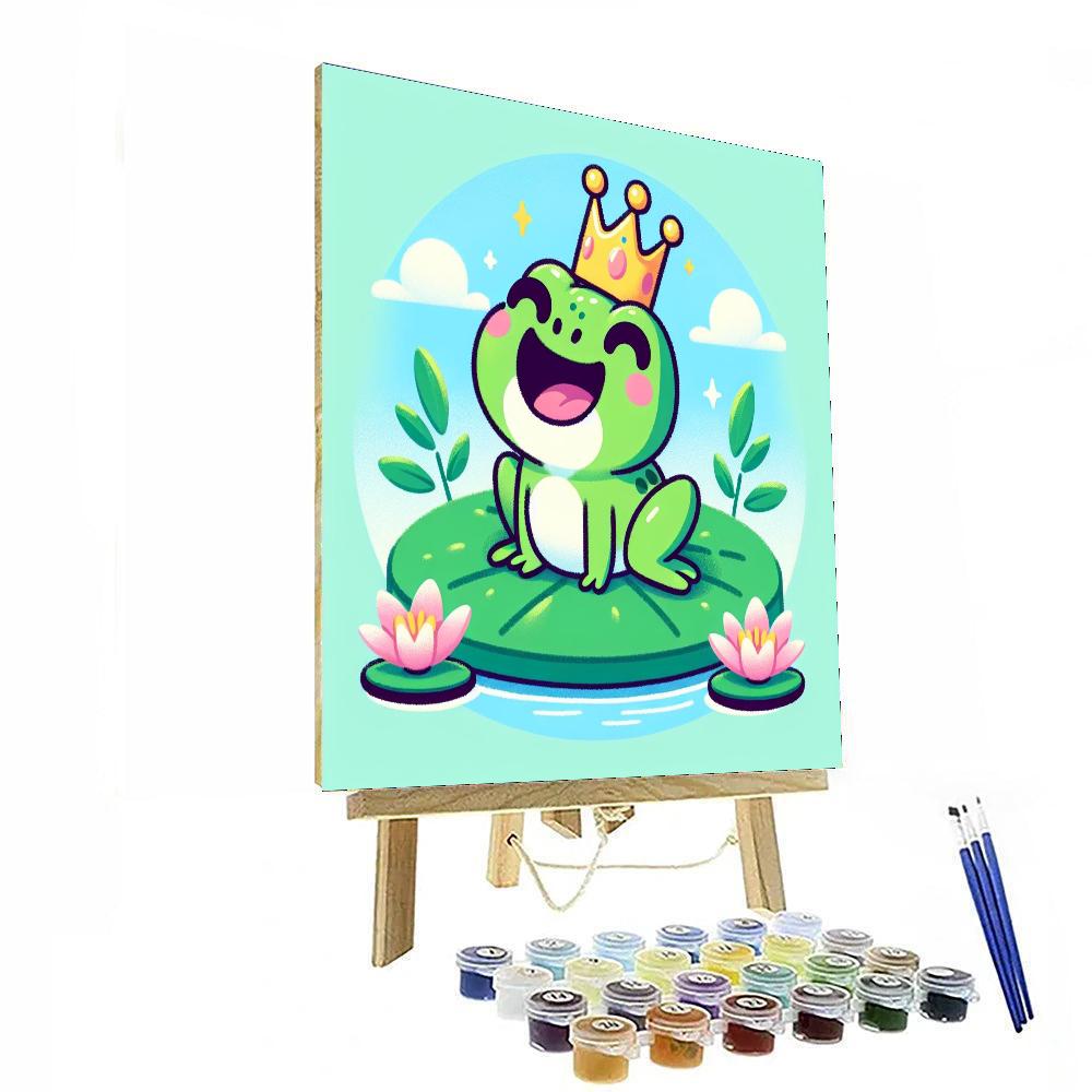 Adorable Frog Prince Paint By Numbers