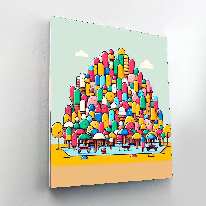 Ice Cream Adventure Number Painting