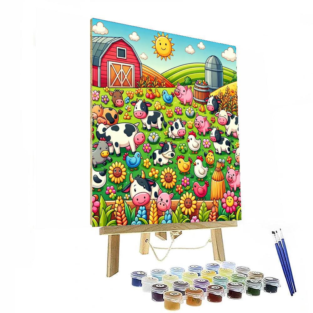 Funky Farm Adventures Numbered Painting Kits