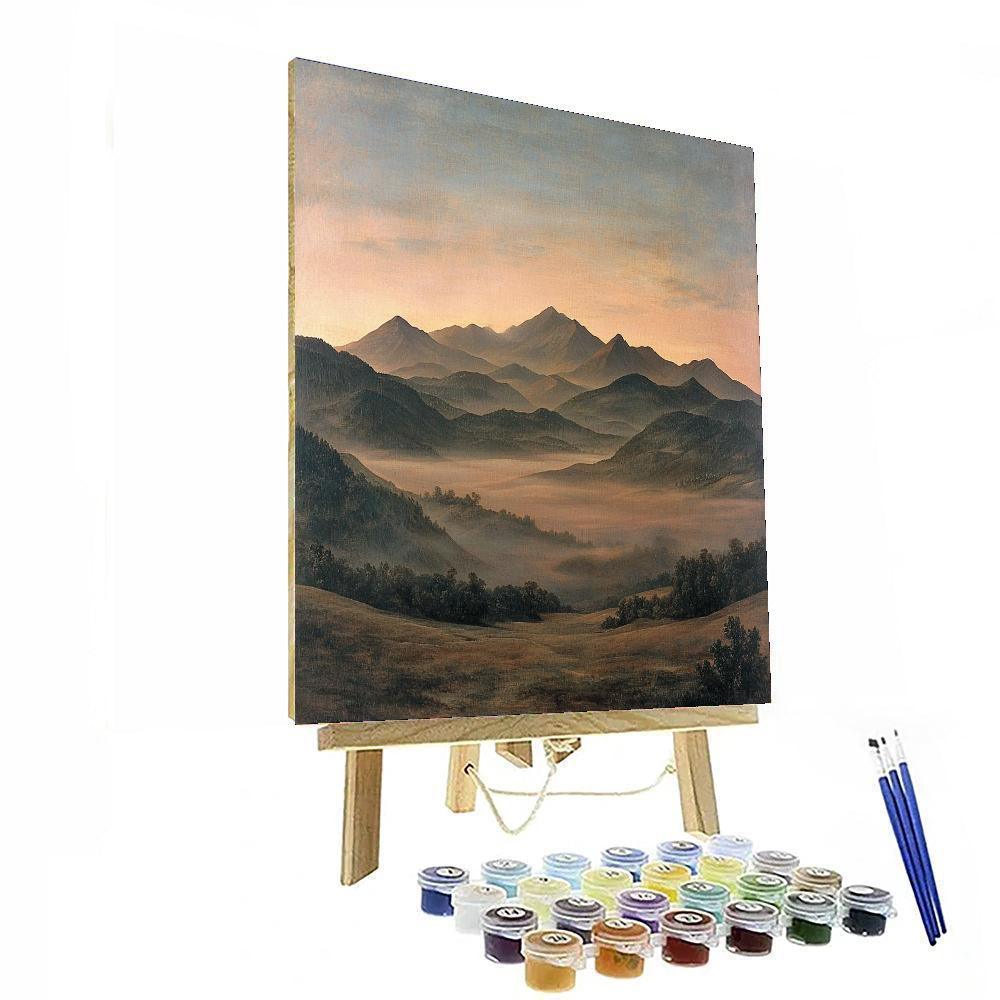 Caspar David Friedrich Inspired Mystic Mountain Landscapes  Paint By Numbers Kits