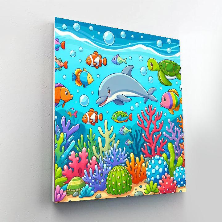 Underwater Explorer's Delight Paint By Number