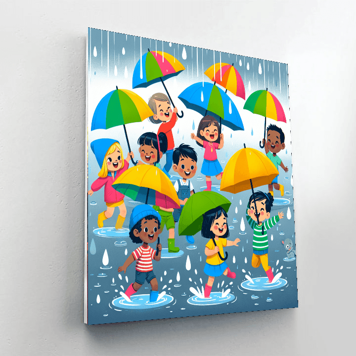 Rainy Day Fun Painting Number Kit