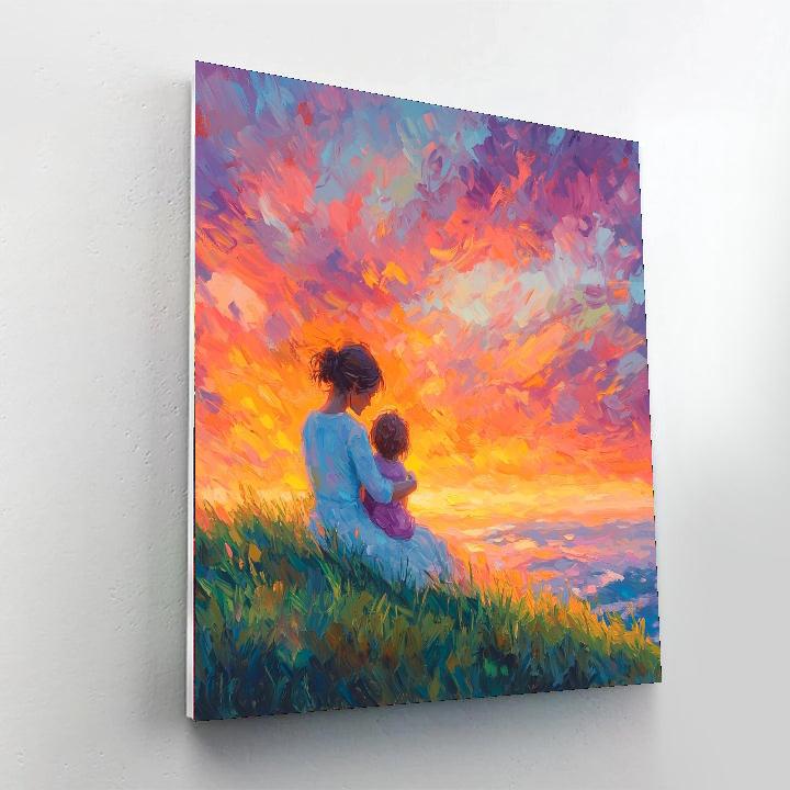 Sunset Serenade Of Love Number Painting