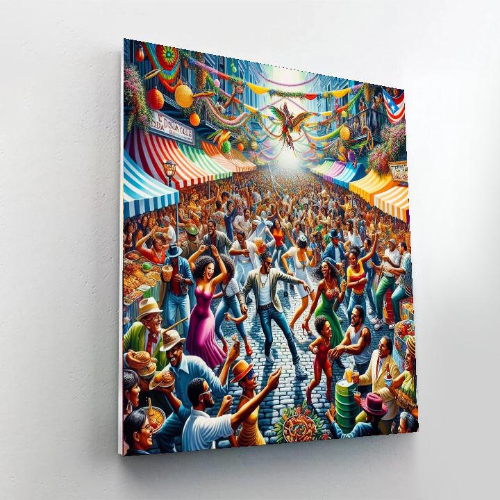 Fiesta De La Calle San Sebastián Painting Number Kit