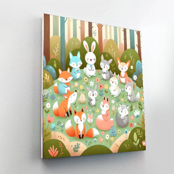 Giggle In The Glade Painting By Numbers Kit