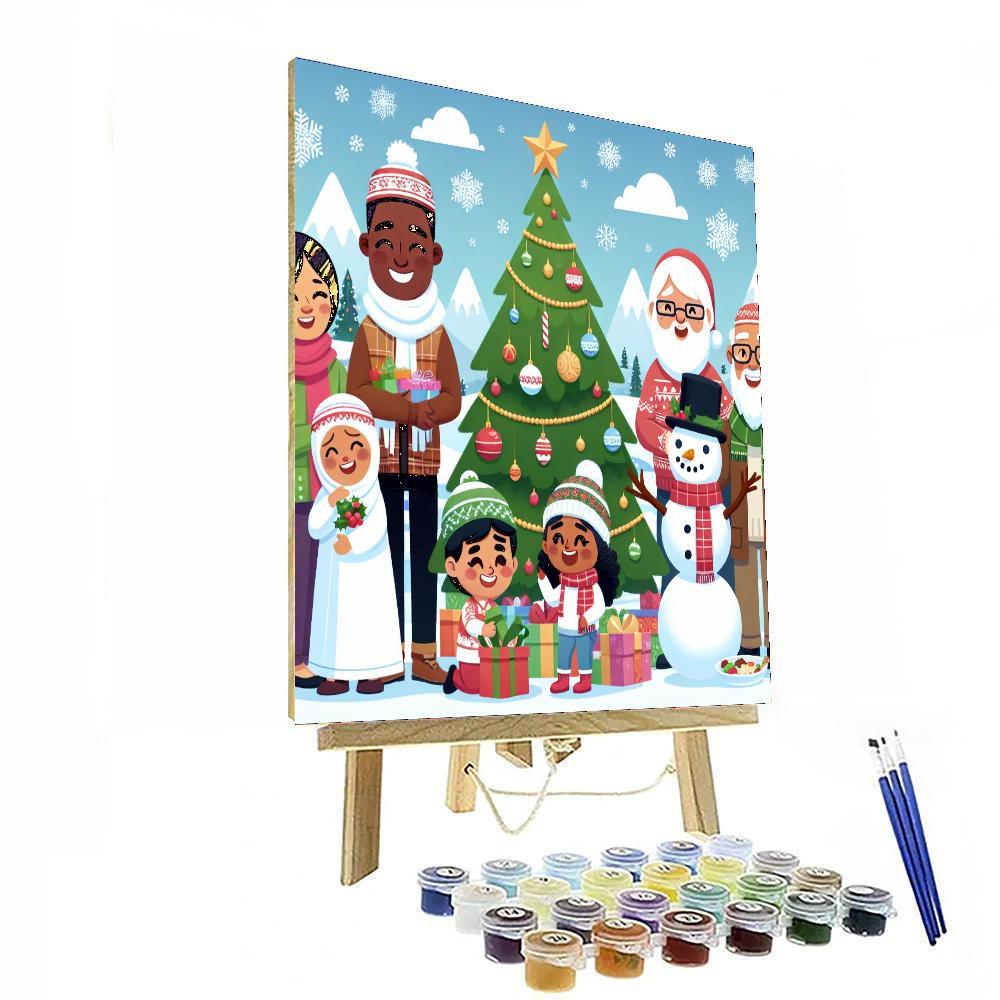 Charming Holiday Adventures Paint By Numbers Art