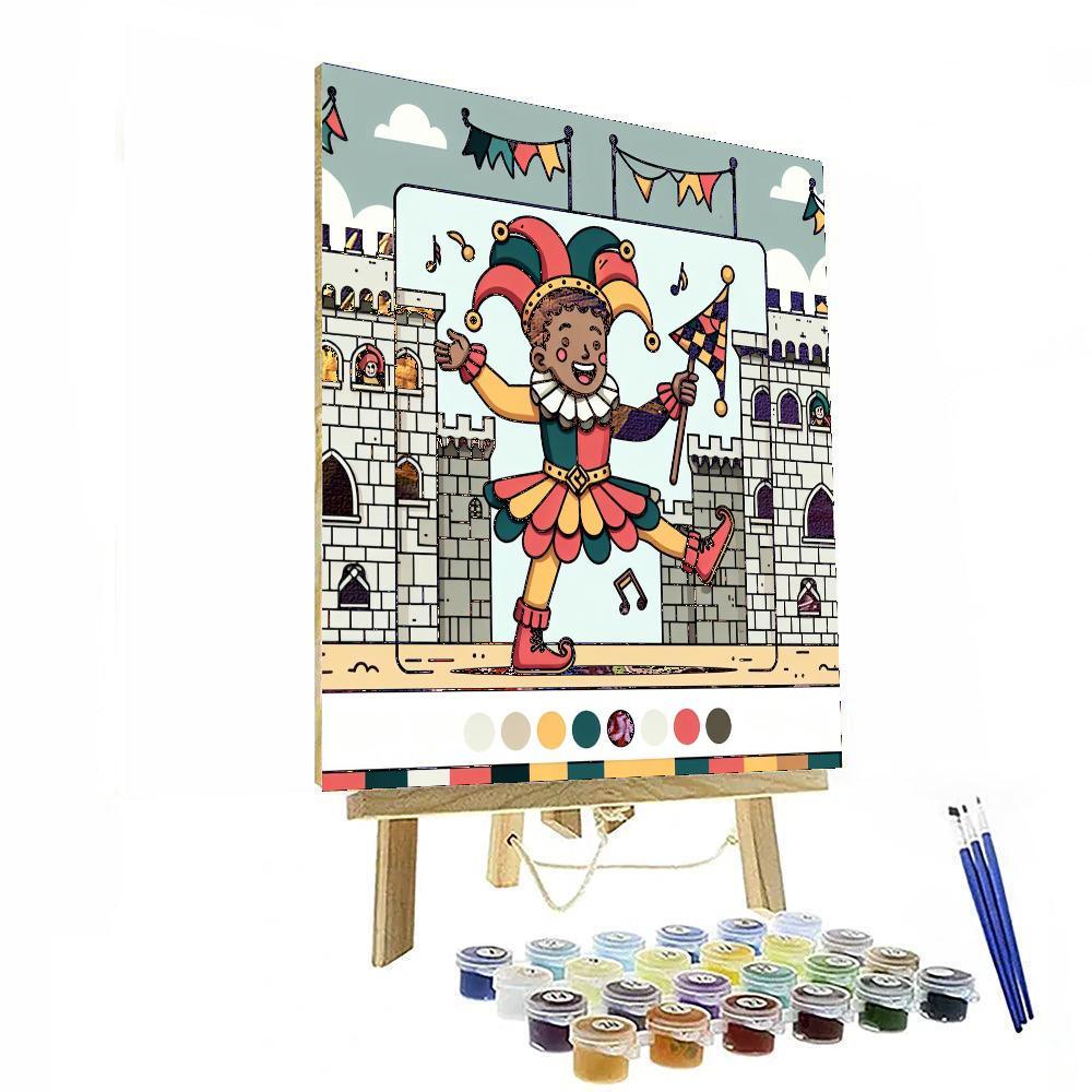 Joyful Jester's Medieval Merriment Paint By Number