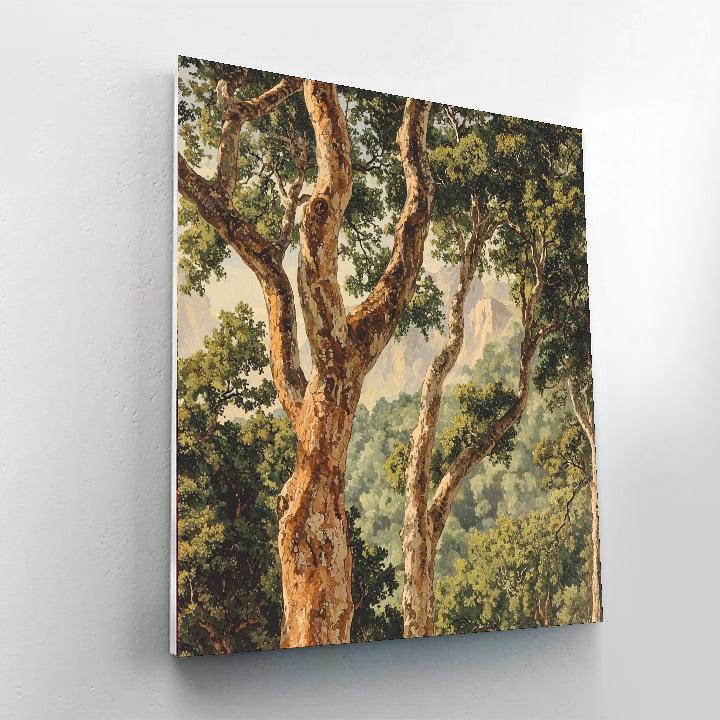 Michelangelo Inspired Silent Woods  Paint By Color