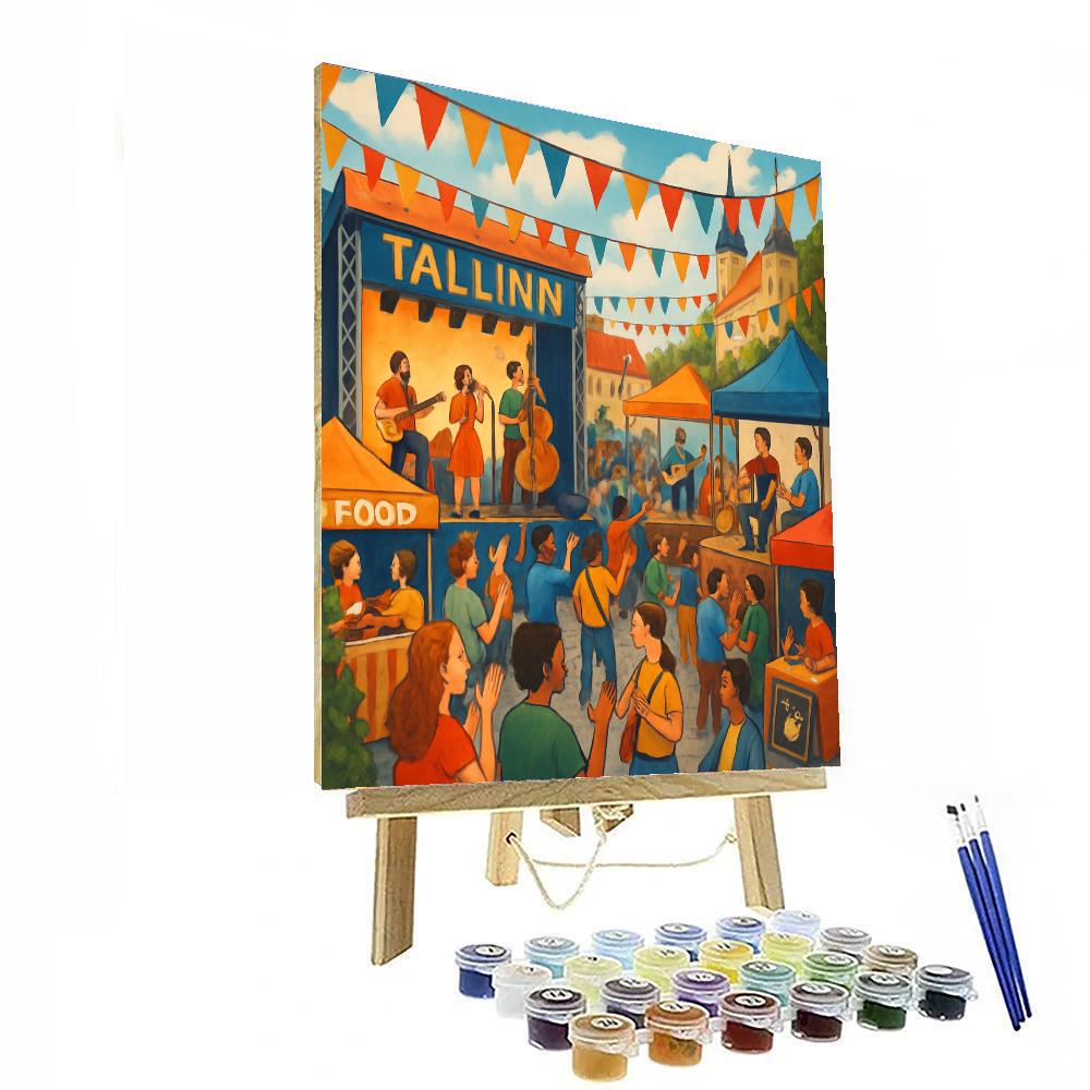 Song Festival In Estonia Numbered Painting Kits