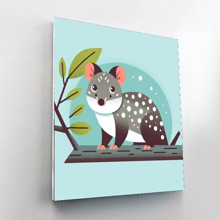 Quirky Quoll Paint By Numbers Art