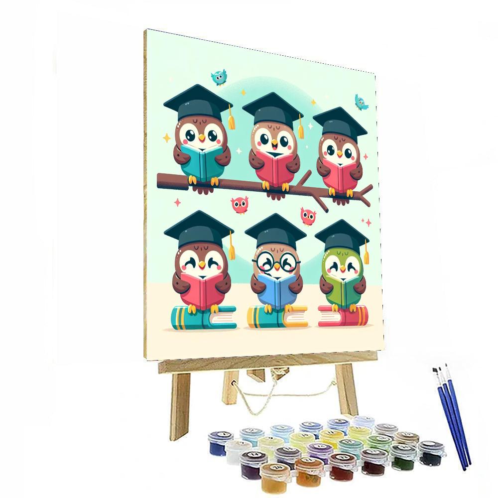 Wise Owl Scholars DIY Paint By Numbers