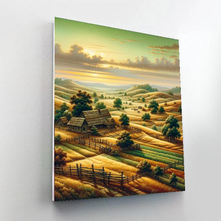 Nostalgic Rural Scene Paint By Numbers