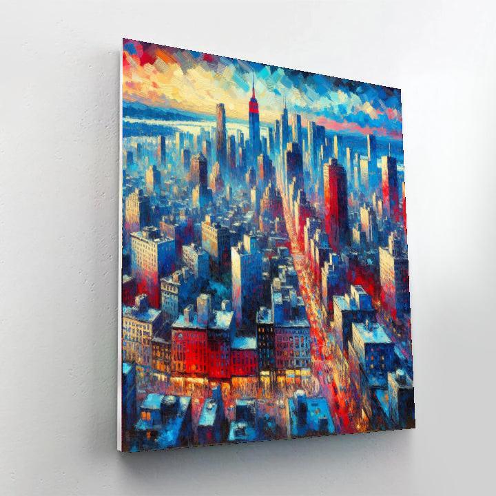 Energetic Urban Panorama Paint By Numbers