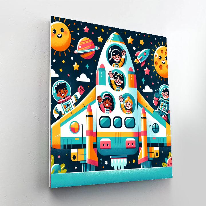 Space Shuttle Soiree Paint By Numbers Kits