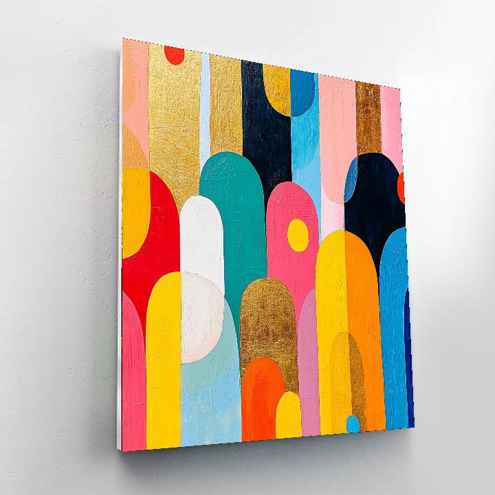 Gustav Klimt Inspired Luminous Whimsy  Paint By Numbers Kits