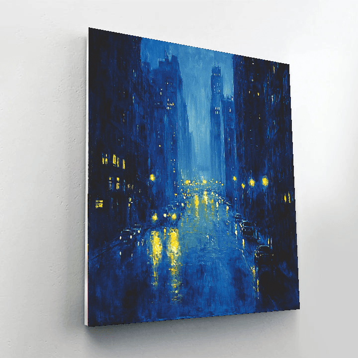 Edward Hopper Inspired Nostalgic City Lights  Paint By Numbers Kits