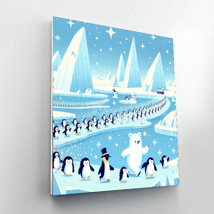 Polar Pals Parade Number Painting