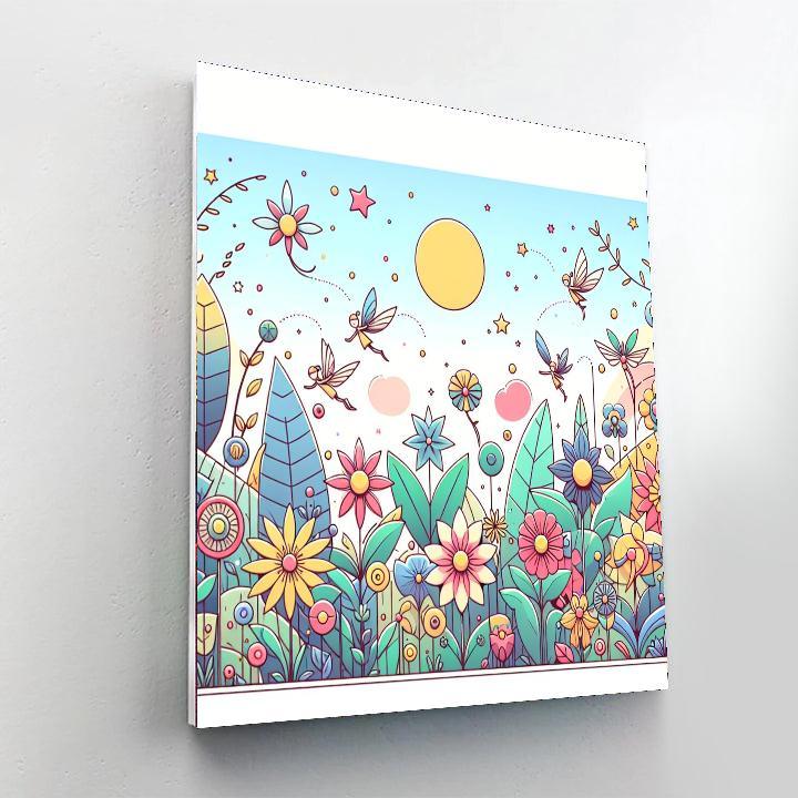 Garden Fairyland Paint By Number