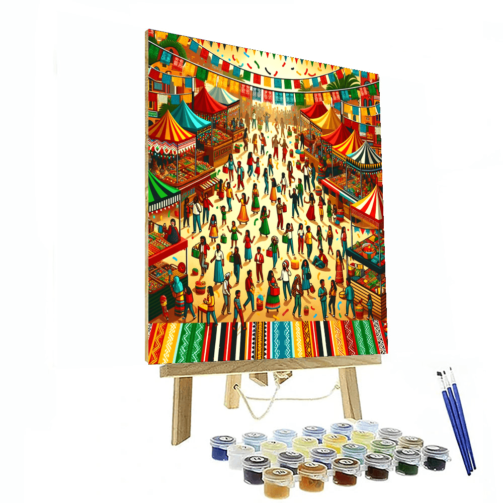 Charming Village Festival DIY Paint By Numbers