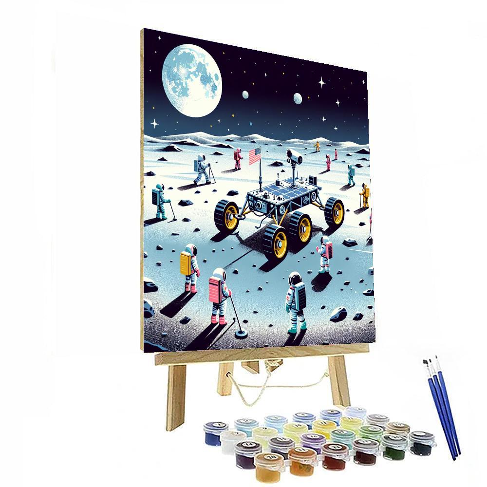 Lunar Rover Expedition DIY Paint By Numbers