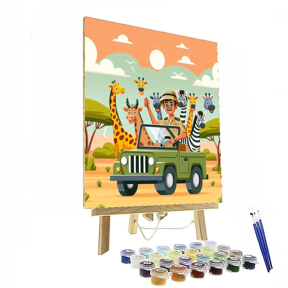 Safari Adventure Discovery Paint By Numbers Kits