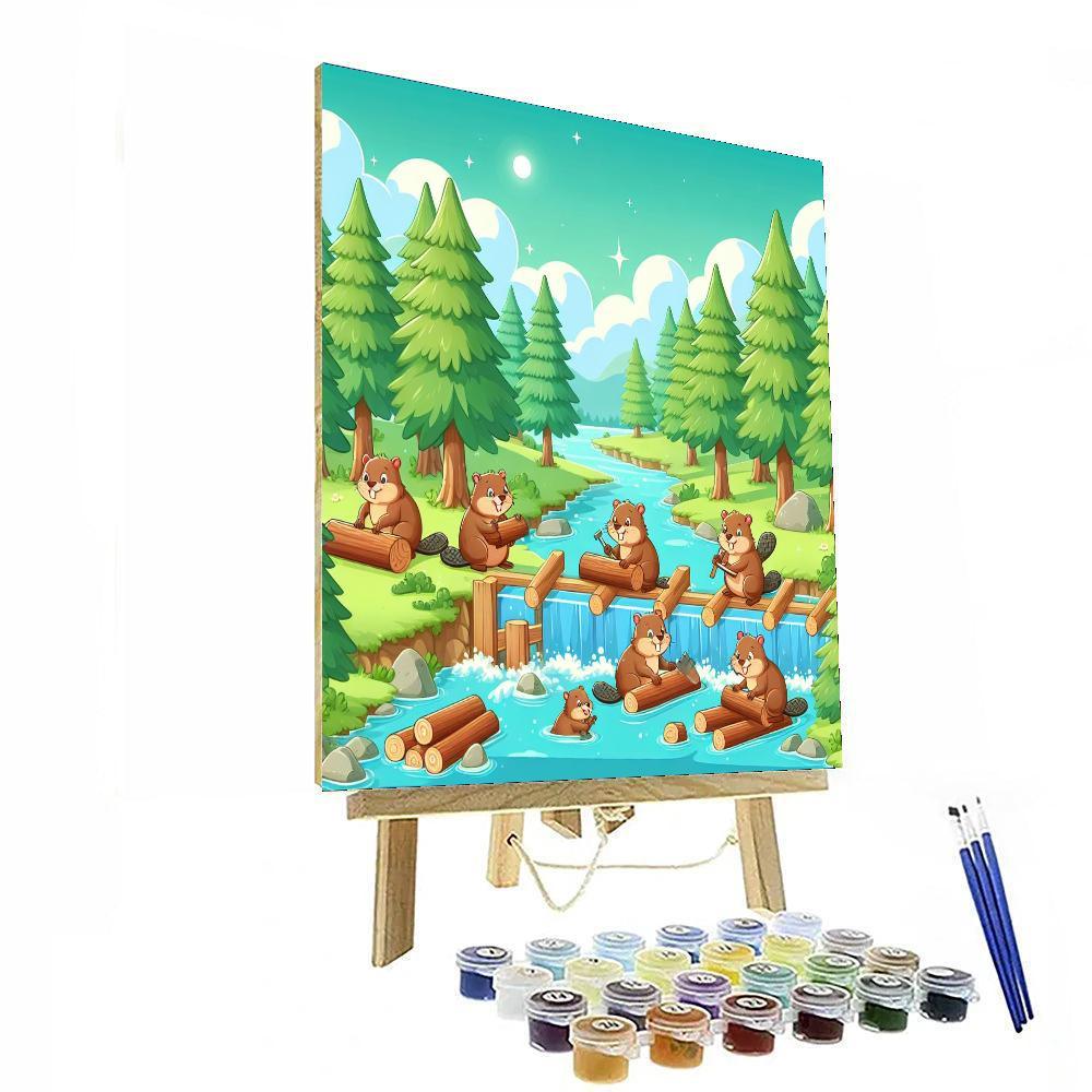 Busy Little Beavers Paint By Color