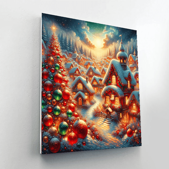 Christmas Magic Number Painting
