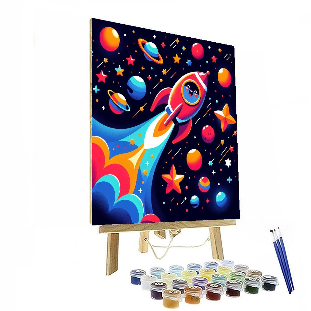 Amazing Space Adventure Paint By Numbers Art