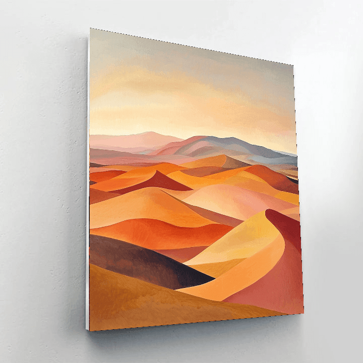 Georgia O'Keeffe Inspired Dreamy Desert Scape  Painting By Numbers Kit