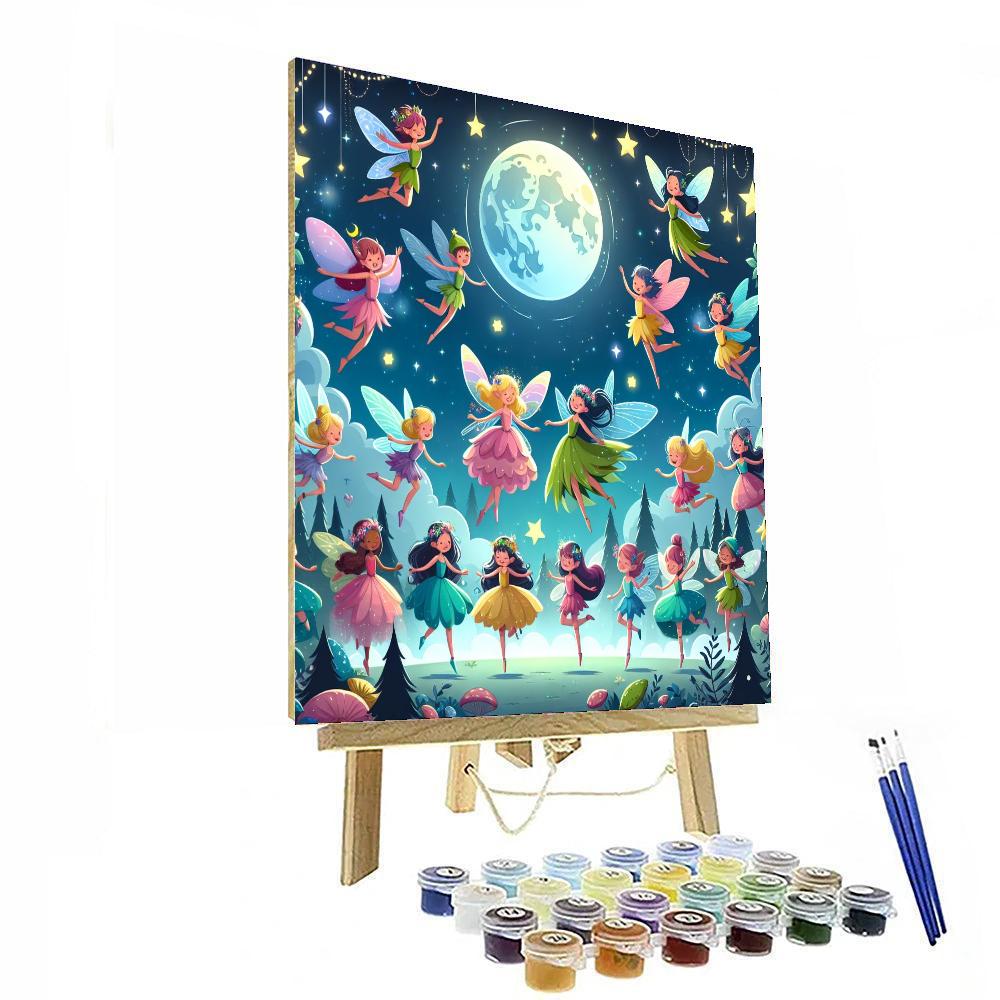 Moonlit Fairy Gathering Painting By Numbers Kit
