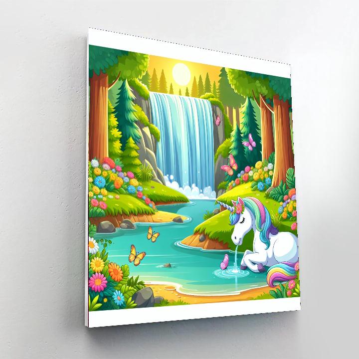 Magical Waterfall Paint By Numbers Art