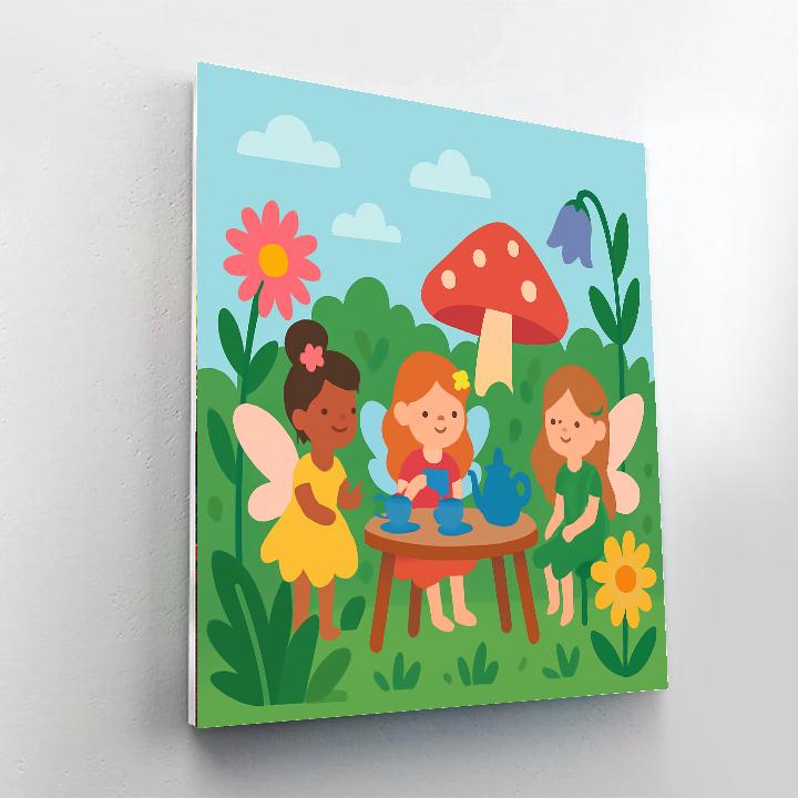 Fantastic Fairy Tea Garden Number Painting