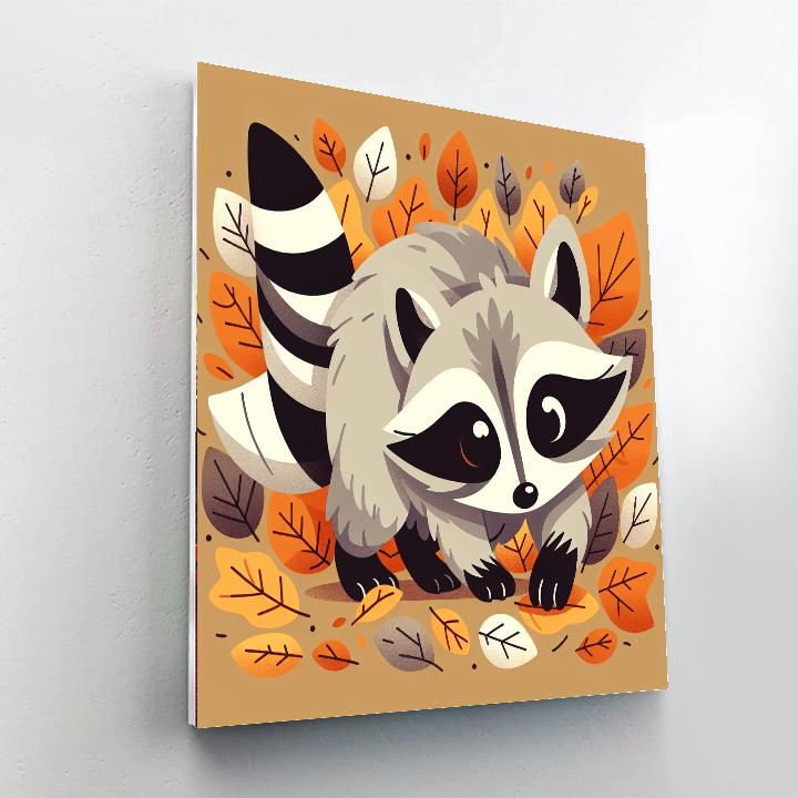 Radiant Racoon Paint By Number